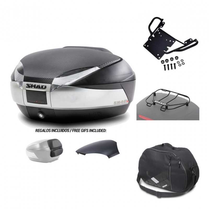 SHAD Baul trasero + herraje montaje accesorios SH48 KIT-179904
