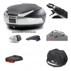 SHAD Baul trasero + herraje montaje accesorios SH48 KIT-180002