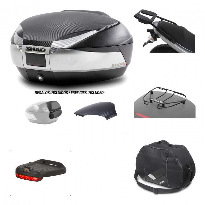 SHAD Baul trasero + herraje montaje accesorios SH48 KIT-180002