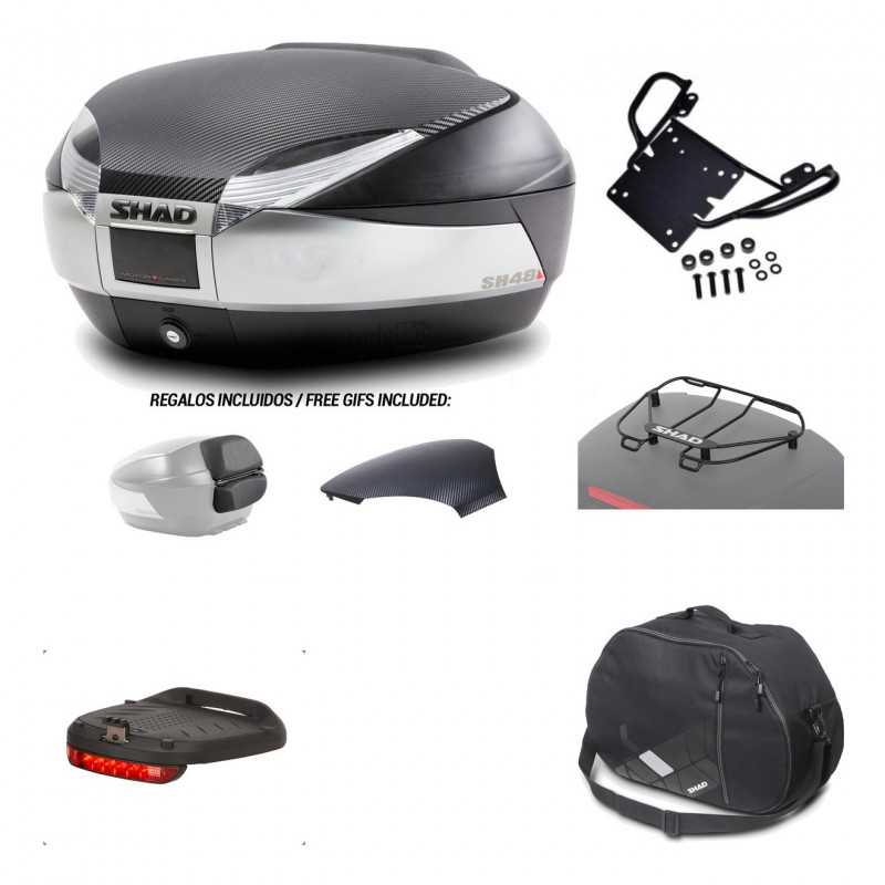 SHAD Baul trasero + herraje montaje accesorios SH48 KIT-179905