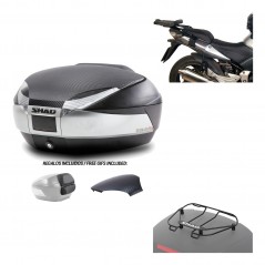 SHAD Baul trasero + herraje montaje parrilla portabultos superior SH48 KIT-179907