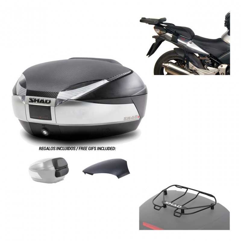 SHAD Baul trasero + herraje montaje parrilla portabultos superior SH48 KIT-179907