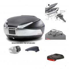 SHAD Baul trasero + herraje montaje accesorios SH48 KIT-180005