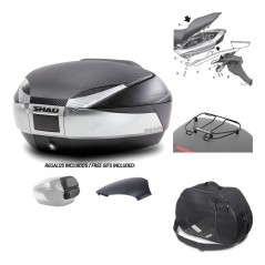 SHAD Baul trasero + herraje montaje accesorios SH48 KIT-180006