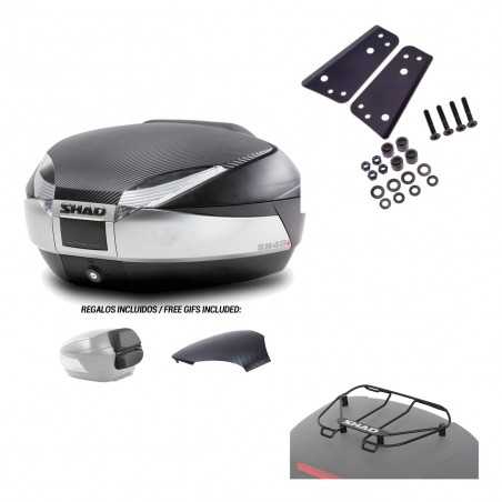 SHAD Baul trasero + herraje montaje parrilla portabultos superior SH48 KIT-179912