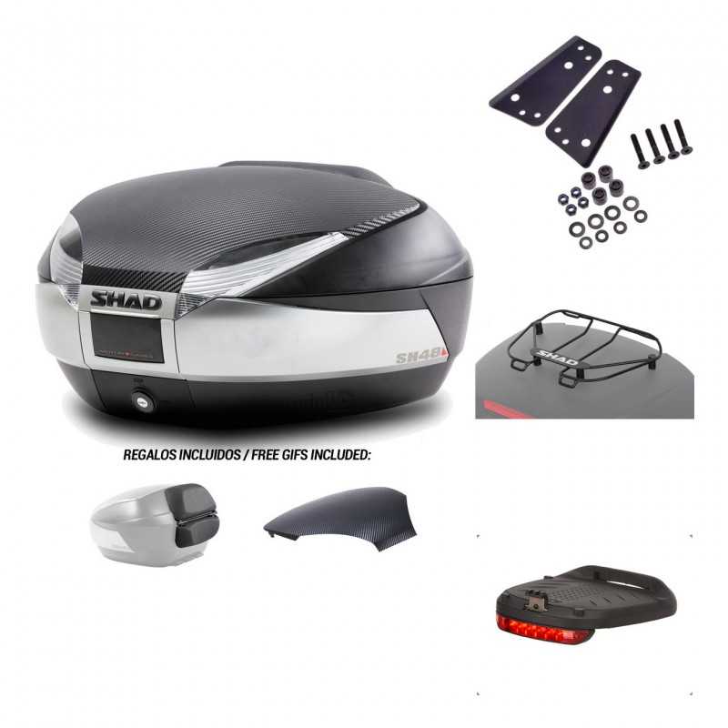 SHAD Baul trasero + herraje montaje accesorios SH48 KIT-179913