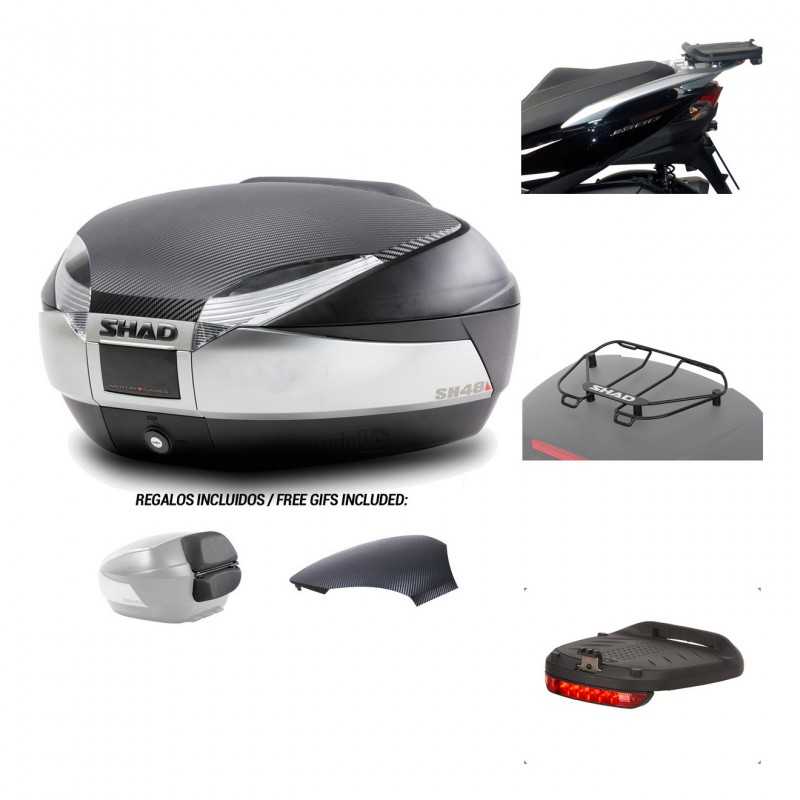 SHAD Baul trasero + herraje montaje accesorios SH48 KIT-180015