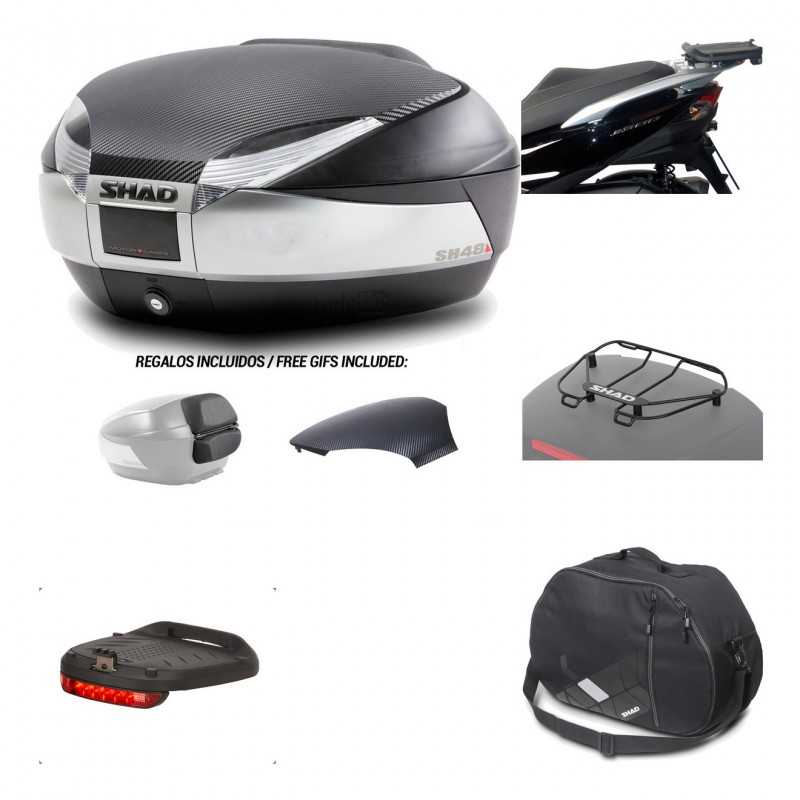 SHAD Baul trasero + herraje montaje accesorios SH48 KIT-180017