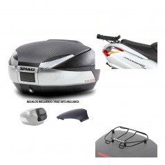 SHAD Baul trasero + herraje montaje parrilla portabultos superior SH48 KIT-180570