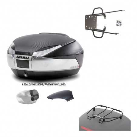SHAD Baul trasero + herraje montaje parrilla portabultos superior SH48 KIT-180270