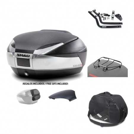 SHAD Baul trasero + herraje montaje accesorios SH48 KIT-180220