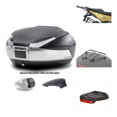 SHAD Baul trasero + herraje montaje accesorios SH48 KIT-180321
