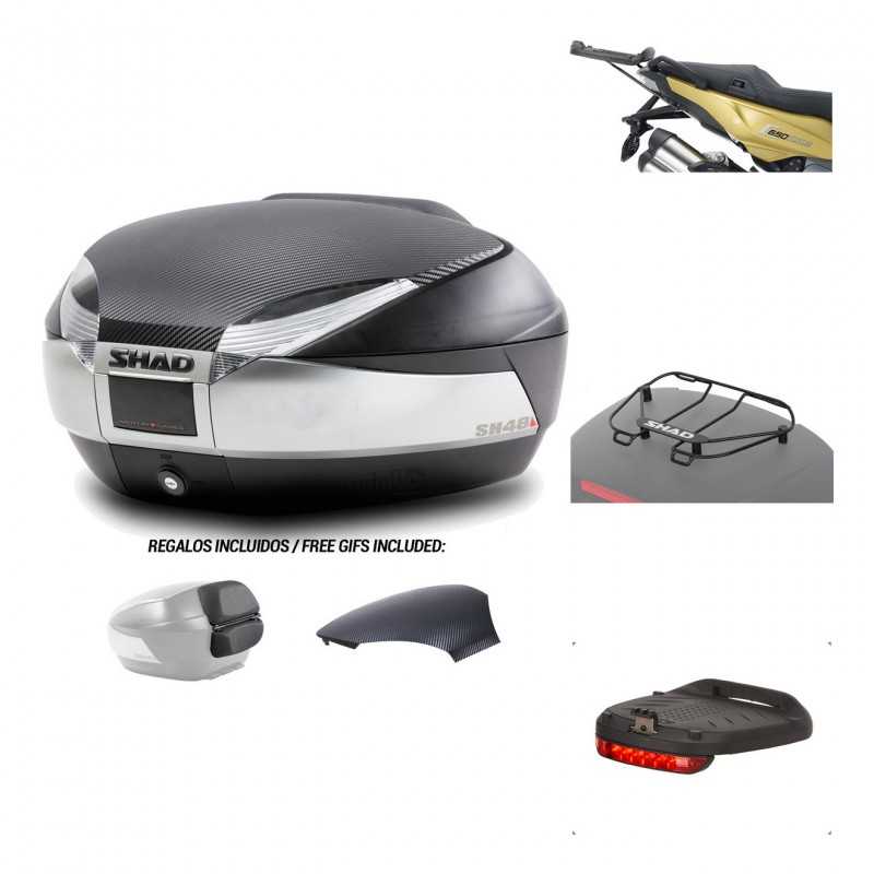 SHAD Baul trasero + herraje montaje accesorios SH48 KIT-180321