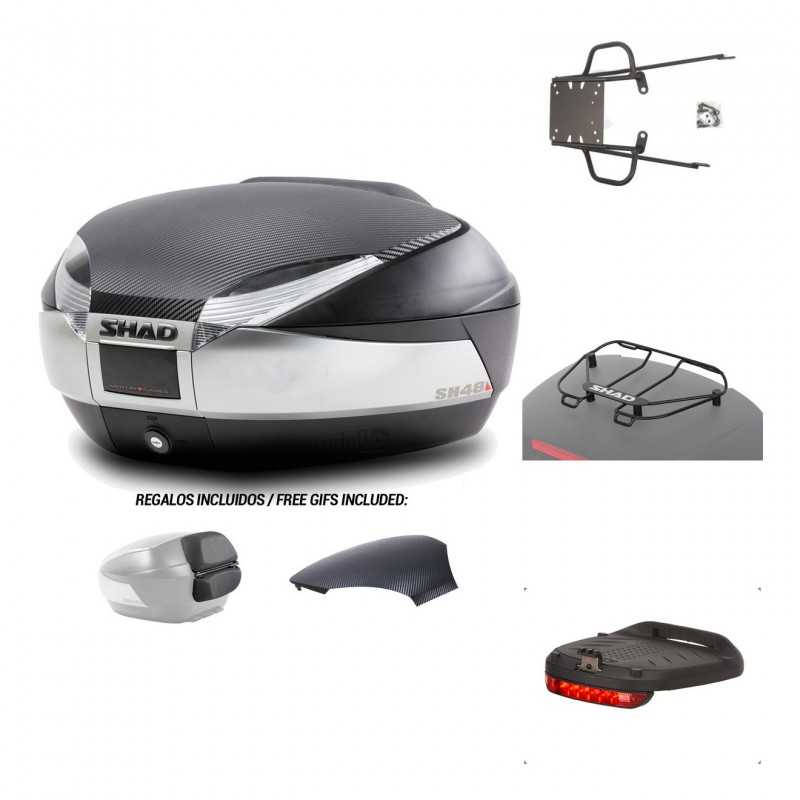 SHAD Baul trasero + herraje montaje accesorios SH48 KIT-180271