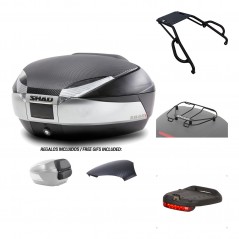 SHAD Baul trasero + herraje montaje accesorios SH48 KIT-180471