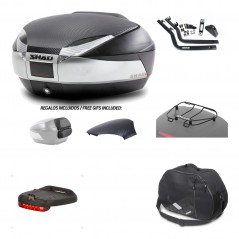 SHAD Baul trasero + herraje montaje accesorios SH48 KIT-180221