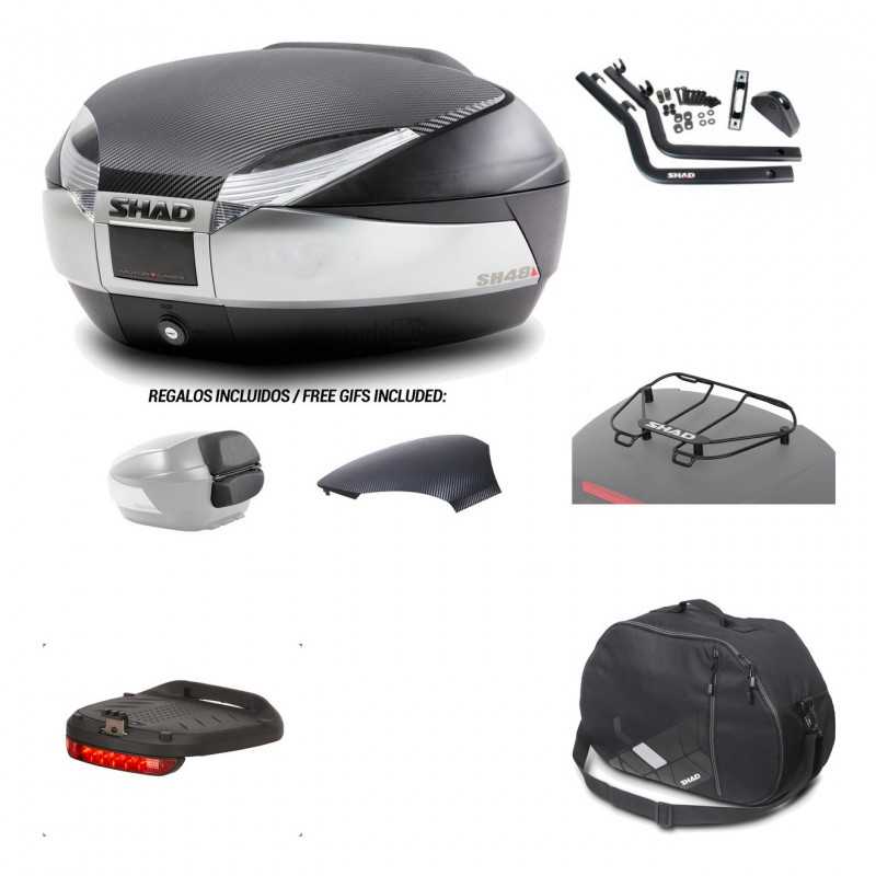 SHAD Baul trasero + herraje montaje accesorios SH48 KIT-180221