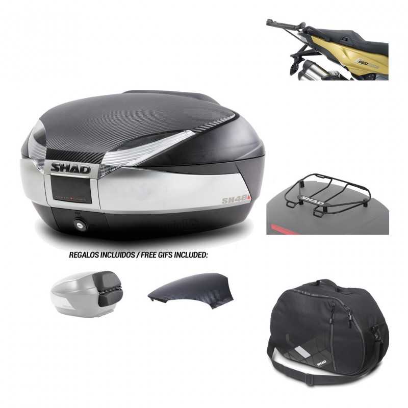 SHAD Baul trasero + herraje montaje accesorios SH48 KIT-180322