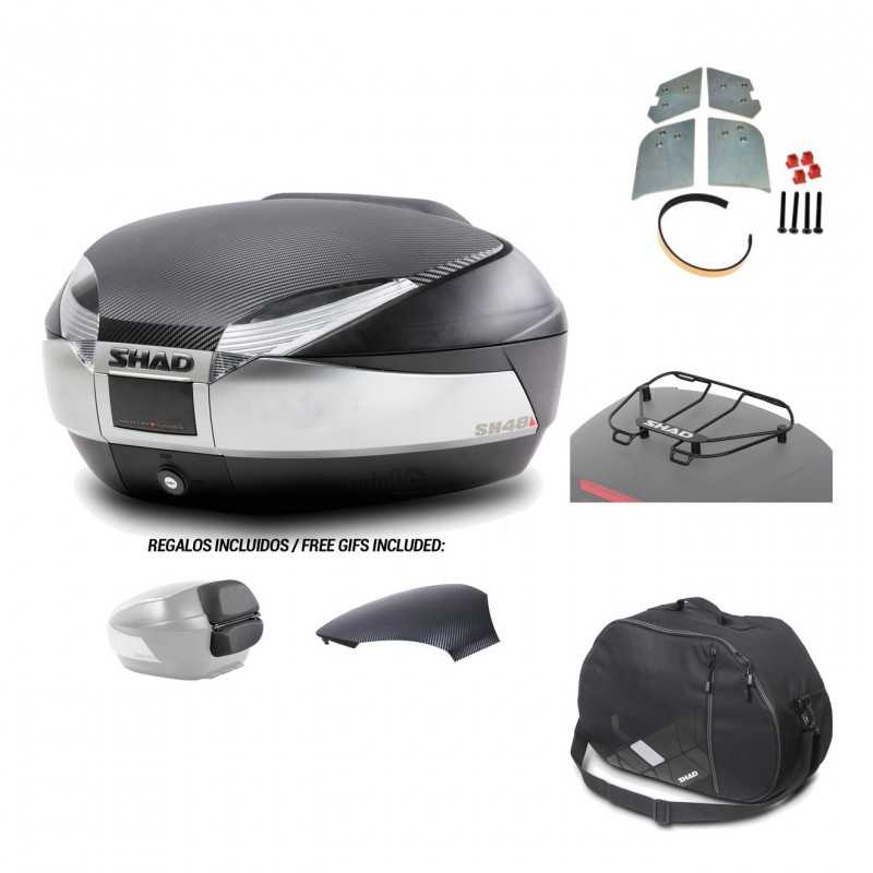 SHAD Baul trasero + herraje montaje accesorios SH48 KIT-180372