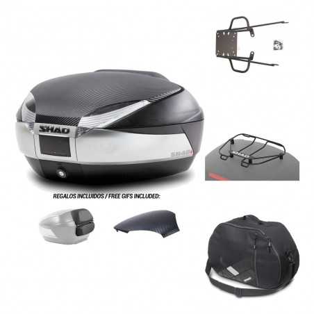 SHAD Baul trasero + herraje montaje accesorios SH48 KIT-180272