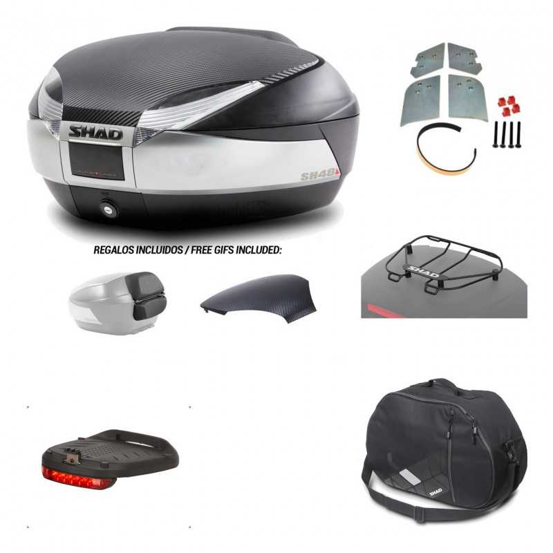Rear trunk + mounting hardware + accessories  SH48