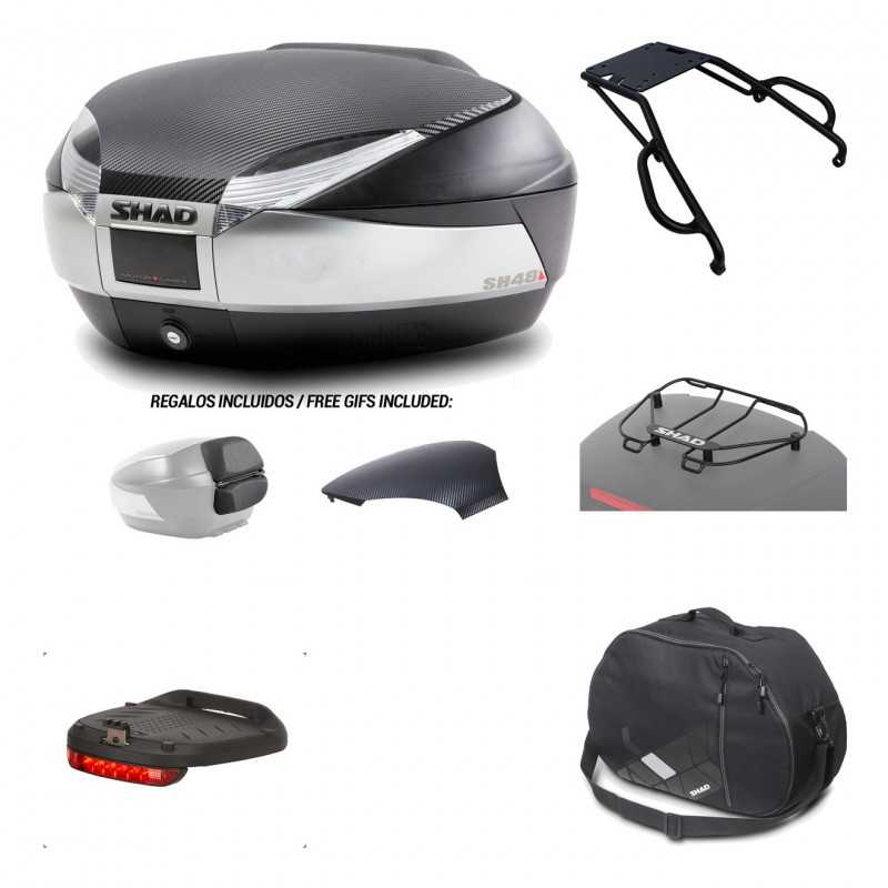 SHAD Baul trasero + herraje montaje accesorios SH48 KIT-180473