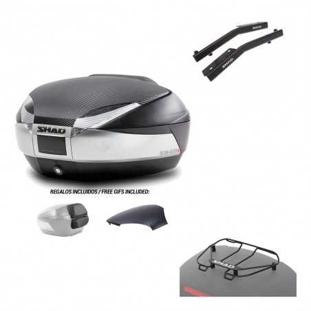SHAD Baul trasero + herraje montaje parrilla portabultos superior SH48 KIT-180375