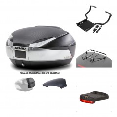 SHAD Baul trasero + herraje montaje accesorios SH48 KIT-180576
