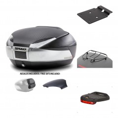 SHAD Baul trasero + herraje montaje accesorios SH48 KIT-180326