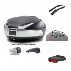 SHAD Baul trasero + herraje montaje accesorios SH48 KIT-180376