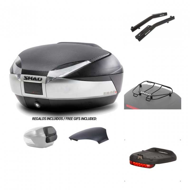 SHAD Baul trasero + herraje montaje accesorios SH48 KIT-180376