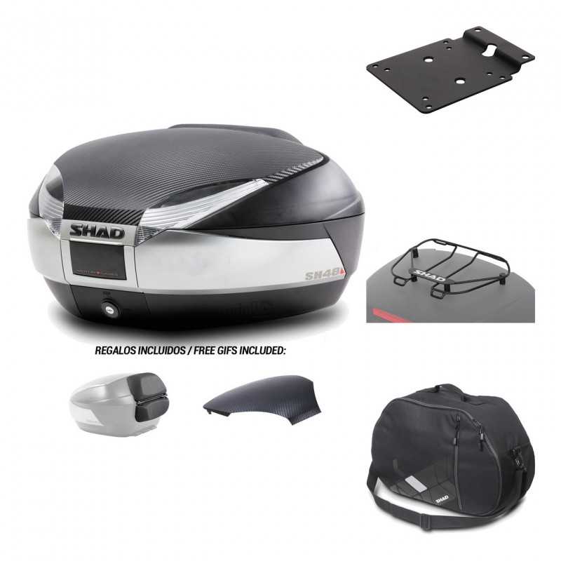 SHAD Baul trasero + herraje montaje accesorios SH48 KIT-180327