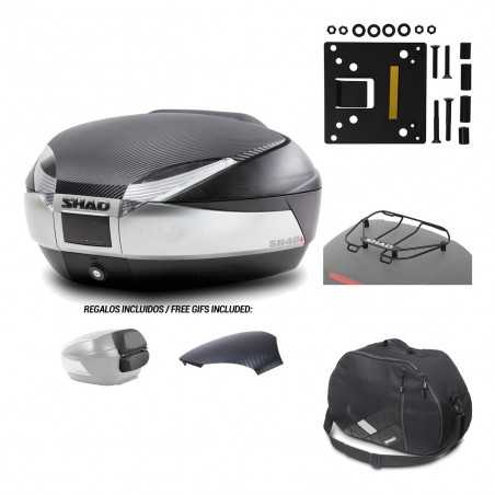 SHAD Baul trasero + herraje montaje accesorios SH48 KIT-180527