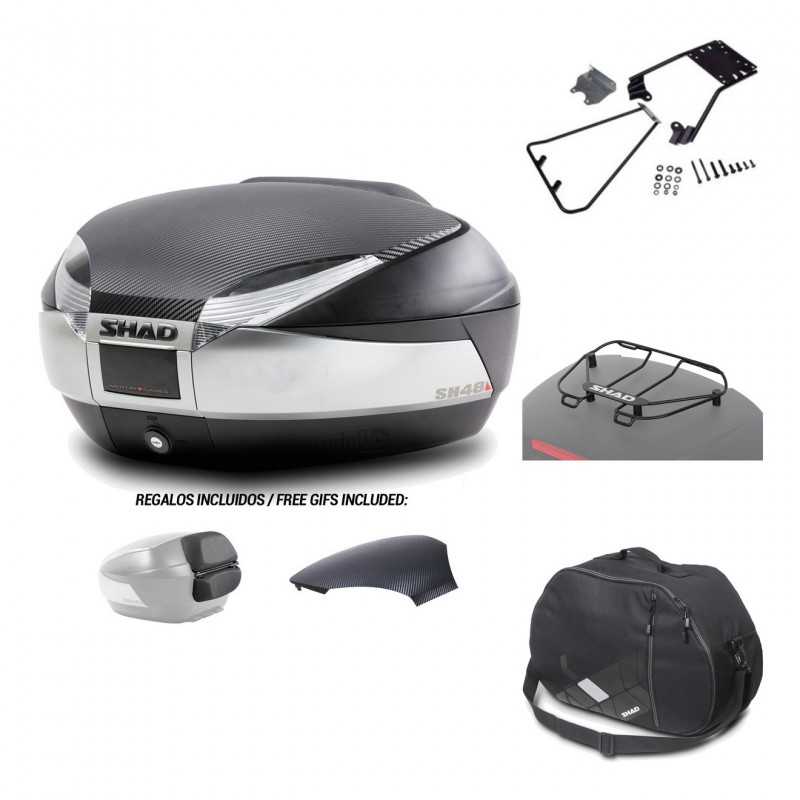 Rear trunk + mounting hardware + accessories  SH48