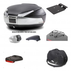 SHAD Baul trasero + herraje montaje accesorios SH48 KIT-180328