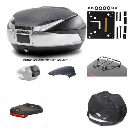 SHAD Baul trasero + herraje montaje accesorios SH48 KIT-180528