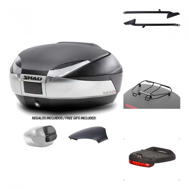 SHAD Baul trasero + herraje montaje accesorios SH48 KIT-180229