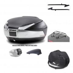Rear trunk + mounting hardware + accessories  SH48