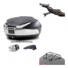 SHAD Baul trasero + herraje montaje parrilla portabultos superior SH48 KIT-180480