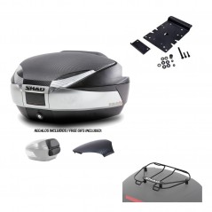 SHAD Baul trasero + herraje montaje parrilla portabultos superior SH48 KIT-180380