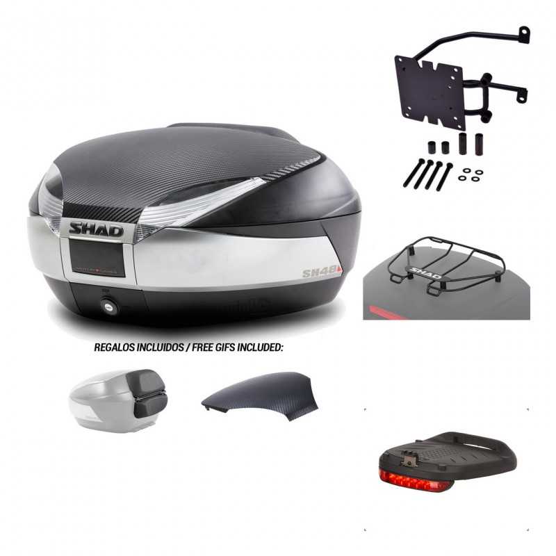 SHAD Baul trasero + herraje montaje accesorios SH48 KIT-180331
