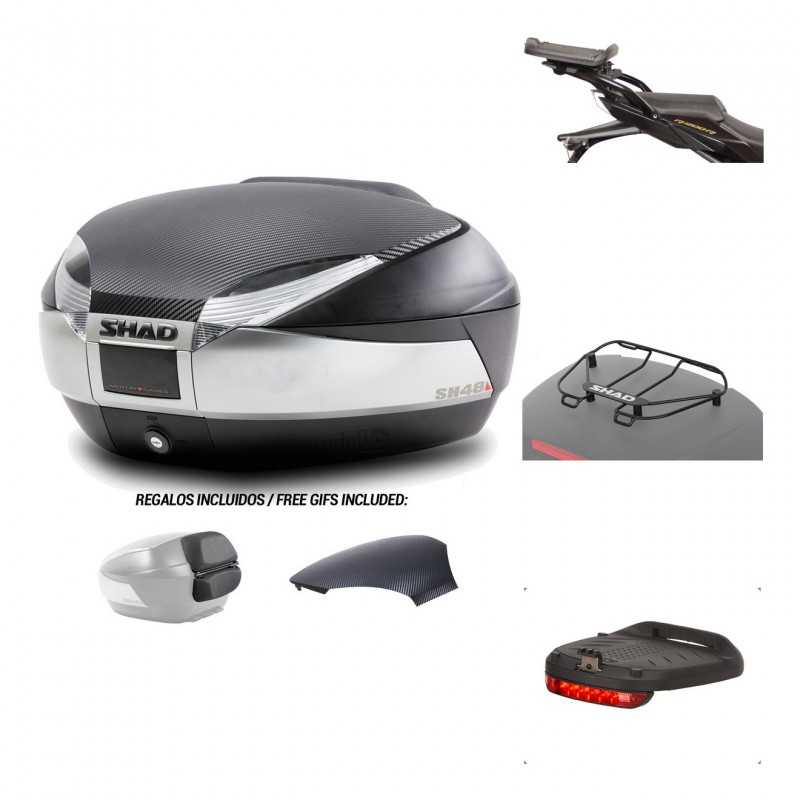 SHAD Baul trasero + herraje montaje accesorios SH48 KIT-180481