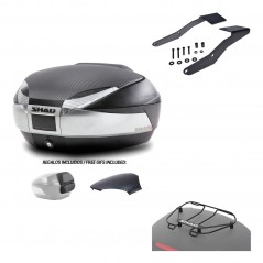 SHAD Baul trasero + herraje montaje parrilla portabultos superior SH48 KIT-180580