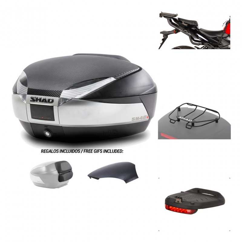 SHAD Baul trasero + herraje montaje accesorios SH48 KIT-180281