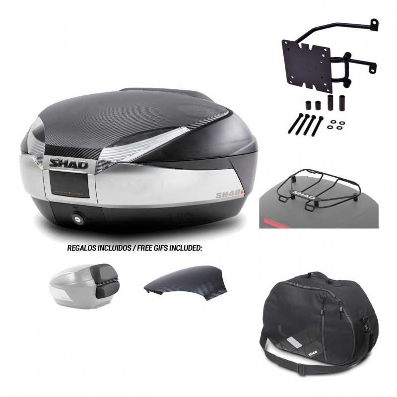SHAD Baul trasero + herraje montaje accesorios SH48 KIT-180332