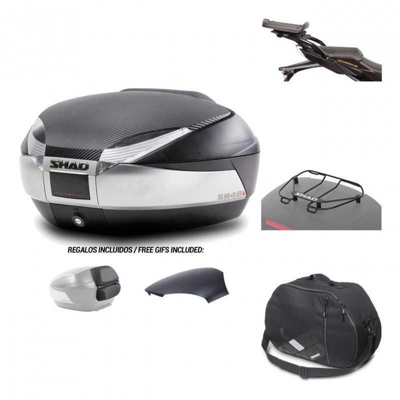 SHAD Baul trasero + herraje montaje accesorios SH48 KIT-180482