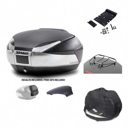 SHAD Baul trasero + herraje montaje accesorios SH48 KIT-180382
