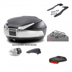 SHAD Baul trasero + herraje montaje accesorios SH48 KIT-180581