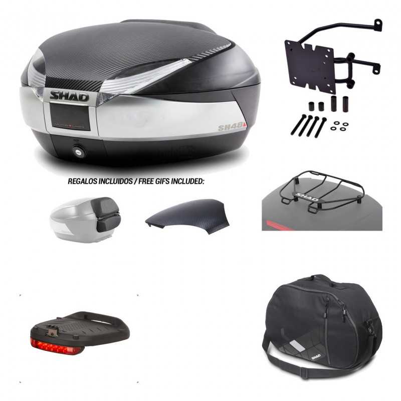 SHAD Baul trasero + herraje montaje accesorios SH48 KIT-180333