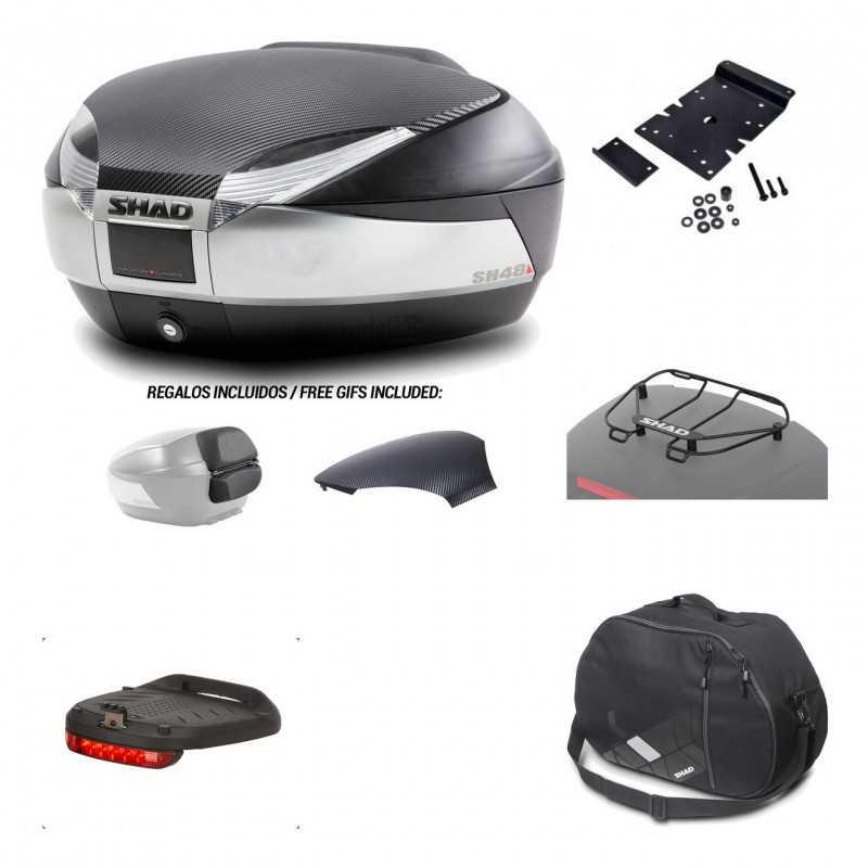 SHAD Baul trasero + herraje montaje accesorios SH48 KIT-180383